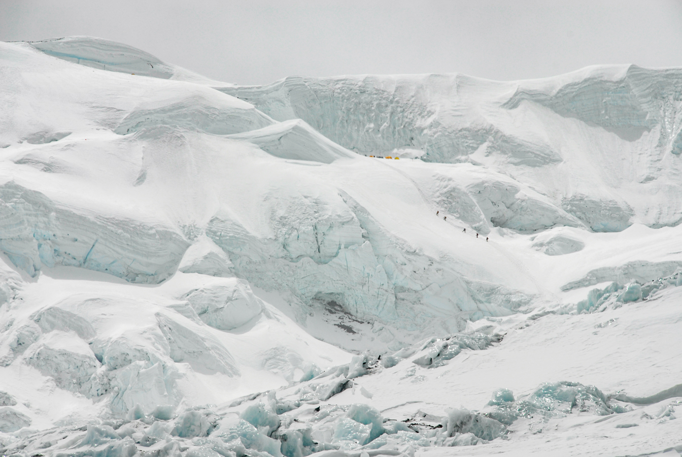 Climbers Ascending to the North Col